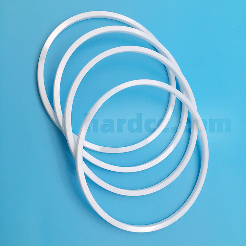 White ceramic sealing ring